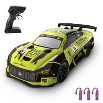 Nuotolinio valdymo pultas Drift Car 1/20 Nuotolinio valdymo automobilis 2,4 GHz nuotolinio valdymo pultas lenktyninis automobilis vaikams Dovana 2 battery geltona