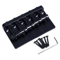 Elektrinės bosinės gitaros tiltelis 5 stygų bosinės gitaros balnelio tiltelis Storas galinis tiltelis Pakeitimas su varžtais