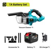 NEWBENY Belaidis Nešiojamas Elektrinis Dulkių Siurblys Galingas Įkraunamas Buitinis Patalpų Valymo Įrankis 18V Baterijai 1xBattery-EU Plug