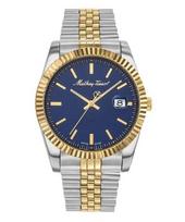 Mathey-Tissot Mathy III Two Tone Stainless Steel Blue Dial Quartz H810BBU Men's Watch mėlyna