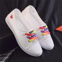 zapatos de mujer women cute light weight hollow out breathable slip on spring summer flat loafers lady white comfy shoes ab557 35