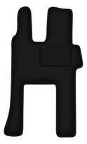 Driver's mat black for: Mercedes Actros MP4 wide cab (2011-)