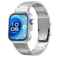 Correa titano apyrankė Huawei Watch Fit 4 Pro Fit3 dirželiui Priedai Pakeičiama apyrankė Huawei Fit 4 prabangiam verslo dirželiui for Huawei Fit 3 sidabras
