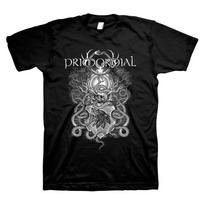 PRIMORDIAL cd lgo KAIP TAI BAIGIASI Oficialus MARŠKINĖLIS LG Naujos įsiplieskiančios kelionės baigiasi bevardės Unisex marškinėlis M