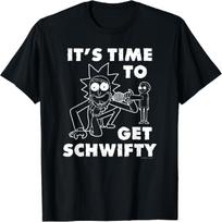Rick & Morty It's Time To Get Schwifty 1 Color White T-shirt T-Shirt S juoda