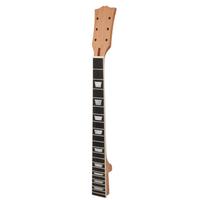 Medinis elektrinės gitaros kaklelis 22 skirsniai Palisandrinis grifas su trapeciniais intarpais, skirtas Gibson Les Paul LP