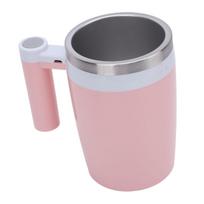380 ml elektrinis maišymo puodelis, įkraunamas, nerūdijančio plieno, savaime maišantis, maišantis kavos puodelis kavai L(for 6.5-9kg) rožinė