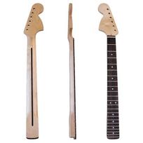 Kairiarankio 6 stygų ST elektrinės gitaros kaklas: Didelė galva, 22 skirsniai, klevas ir raudonmedis, matinė apdaila, „pasidaryk pats“ modifikacija