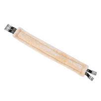 Arklių Diržai Profesionali Dirbtinio Vilnos Paminkštinta Apsaugo Nuo Trinties Angliško Balno Diržas Su Nerūdijančio Plieno 110CM beige