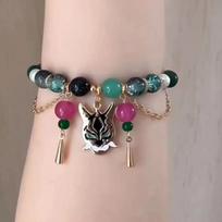 Game Genshin Impact Xiao Cosplay Bracelet Unisex Beads Chain Pendant Bracelets Women Jewelry Accessories Christmas Gift