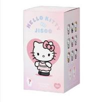 BLACKPINK JISOO x HELLO KITTY Riboto leidimo atsitiktinis pliušinis raktų pakabukas | Neatidaryta atsitiktinė dėžutė K-POP prekės Random Box