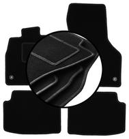 Set of velour floor mats for: Skoda Octavia III liftback, sedan, variant, station wagon (2012-2020)