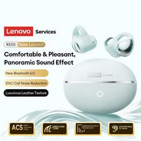 Original Lenovo RS110 OWS Open-Ear Wireless Earbuds Clip On Bluetooth 6.0 Headphones Gaming Music Earphones IPX4 ENC Call Noise Cancellation juoda