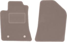 Beige front floor mats for: Toyota Avensis II T25 station wagon, liftback, sedan (2003-2009)