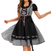 Moteriški „Oktoberfest“ scenos kostiumai L juoda