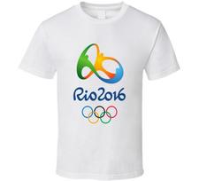 Rio De Žaneiro 2016 m. Vasaros Olimpinių Žaidynių Šaunus Logotipas Unisex Marškinėliai S