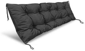 Garden cushion 120x40 cm waterproof for pallet bench black
