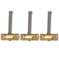 3 Pieces Guitar Bridge Saddles Brass Set for Electric