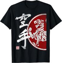 NAUJAS Shotokan Karate Tigro Simbolis Dojo Treniruočių Budo Bushido Marškinėliai S-4XL Unisex T-shirt S