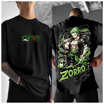 ONE PIECE Peripheral Products Zoro Oversized Printing Mens Streetwear TShirt Summer Casual Cotton Breathable Casual Tops S