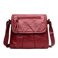 Yogodlns Moteriška minkšta odinė rankinė ant pečių 25cm*3cm*22cm juoda