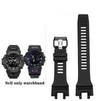 Silikoninis laikrodžio dirželis Casio G-SHOCK GBA-900-1A/7A/CB laikrodžiui, atsparus vandeniui, juodas, vyriškas laikrodžio aksesuaras GBA-900