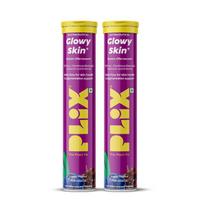 PLIX Augalų Fiksatorius Glutationo putojančios tabletės spindinčiai, jaunatviškai odai 500 mg 15 tabl. X 2 pakuotės Vynuogė