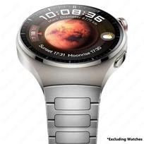 Be tarpų Originalus titano metalinis dirželis Huawei Watch 4 Pro prabangus apyrankės dirželis Huawei Watch 4 Pro verslo laikrodžiui Correa For Huawei Watch4Pro sidabras