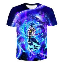 „Dragon Ball“ marškinėliai vaikams, marškinėliai „Anime“ figūrėlės „Son Goku Super Saiyan“ marškinėliai berniukams marškinėliai Vaikiški drabužiai Vasariniai trumpomis rankovėmis 100