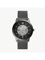Fossil Neutra Vyriškas automatinis mechaninis laikrodis - Smėlio spalvos ciferblatas ir tamsiai rudas odinis dirželis - ME3185 - Puiki dovana kasdienai juoda