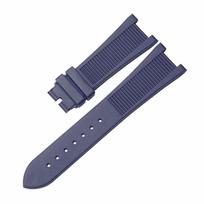 25 mm guminė silikoninė laikrodžio apyrankė su sulankstoma sagtimi, skirta PATEK PHILIPPE dirželiui Nautilus serijos laikrodžio apyrankei 5711 / 5712 apyrankei Without Clasp juoda