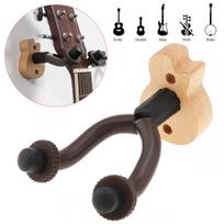 Guitar Hanger Acoustic Electric Guitar Bass Holder Wood Base Wall Mount Hooks for Home Studio