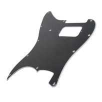 Electric Guitar Pickguard Pick Guard Plate PVC Instrument Accessory for Playing Performance Black