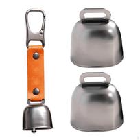 2 Pieces Bear Bells Cow Loud Wildlife Warning Cowbell Noise Maker Small for Livestock Cattle