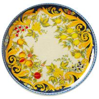 Juoda lentelė Napoli patvarus porcelianinis picos lėkštė, skersmuo 33 cm - RINKINYS 6 vnt.