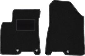 Black front floor mats for: Kia Niro crossover (2016-)