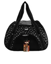 Uniq Pets Furryheart gyvūnų transportavimo krepšys, juodas, 40x23x27cm