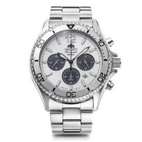 Orient Mako SOLAR PANDA Saulės Panda WWF Japonijos Riboto Leidimo su Japonijos Garantija Laikrodis, Bendradarbiavimas, RN-TX0205S, Vyriškas, Baltas, Sidabrinis, (300 balta