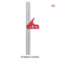 Scalable Ruler Tools T-type Hole Ruler Scribing Marking Line Tool 06 white