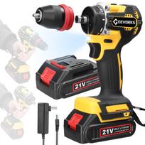 Geevorks 21V 2in1 ličio grąžtas elektrinis atsuktuvas Daugiafunkcis elektrinis įrankis, didelis sukimo momentas 1pcs battery US Plug įvairiaspalvis