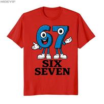 67 Six Seven 67  Funny Italian Brainrot Kids Gaming Meme Tshirt for Men Women 100 Cotton T Shirts Short Sleeve Tops S