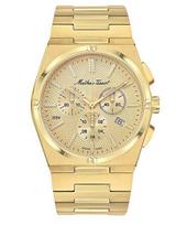 Mathey-Tissot Zeus Chrono Auksinio atspalvio Nerūdijančio plieno Auksinio atspalvio ciferblatas Kvarcinis H118CHPDI Vyriškas laikrodis auksas