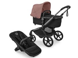 Universalus vežimėlis Bugaboo Fox 5 Renew Dusty Pink/Heritage Black/Graphite frame 2in1