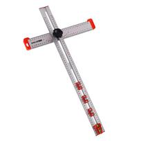 60CM Didelio Tikslumo Kampamatis Medžio Apdirbimo Žymeklis T-tipo Žymėjimo Matuoklis Liniuotė Kryžminio Pjovimo Braižymo B4D0 silver-one-size