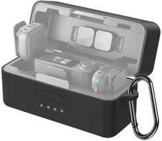 PULUZ Silicone Charging Case Protective Cover for DJI Mic 3 (Black), Silikonowy Pokrowiec Ochronny na Etui Ładujące PULUZ do DJI Mic 3 (Czarny)