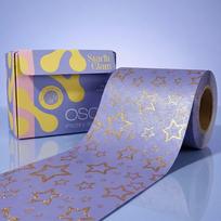 Folija plaukų dažymui OSOM Professional Embossed Foil Roll Starlit Glam FOILSTAR100, grublėta, ritinėlyje, 120 mm x 100 m