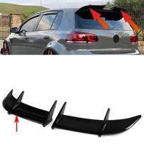 Volkswagen Golf 6 MK6 Galinis spoileris Blizgus juodas Sparnas GTI R Dekoratyvinė dalis Gloss Black GTI