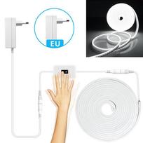 MALITAI EU Adapter Neon 12V Virtuvės lempa 1M- 5M Neperšlampamas LED spintelės apšvietimas Spintos Spintelės Apšvietimas Namų apšvietimas 1M-EU Plug balta