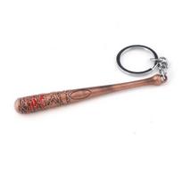 The Walking Dead Stick Keychain Negan's Bat LUCILLE Baseball Bat shape Key Chain For Men Car Keyring Jewelry