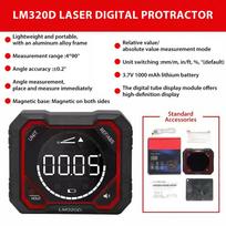 UNI-T LM320D LM320E LM320F Magnetinis inklinometras - Skaitmeninis kampainis su 4 * 90 laipsnių liniuote Kampų ieškiklis Inclinometro